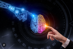 cerebro con una mano de una persona y una mano de una inteligencia artificial detectar uso de ingeligencia artificial » Nichos más rentable para Google Adsense en este 2023